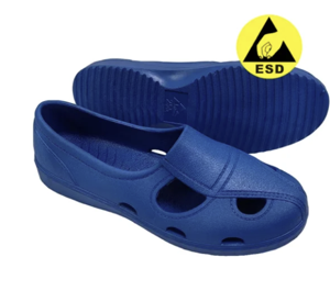 Sandalias antiestáticas materiales de cuatro agujeros de la seguridad del taller del ESD del SPU